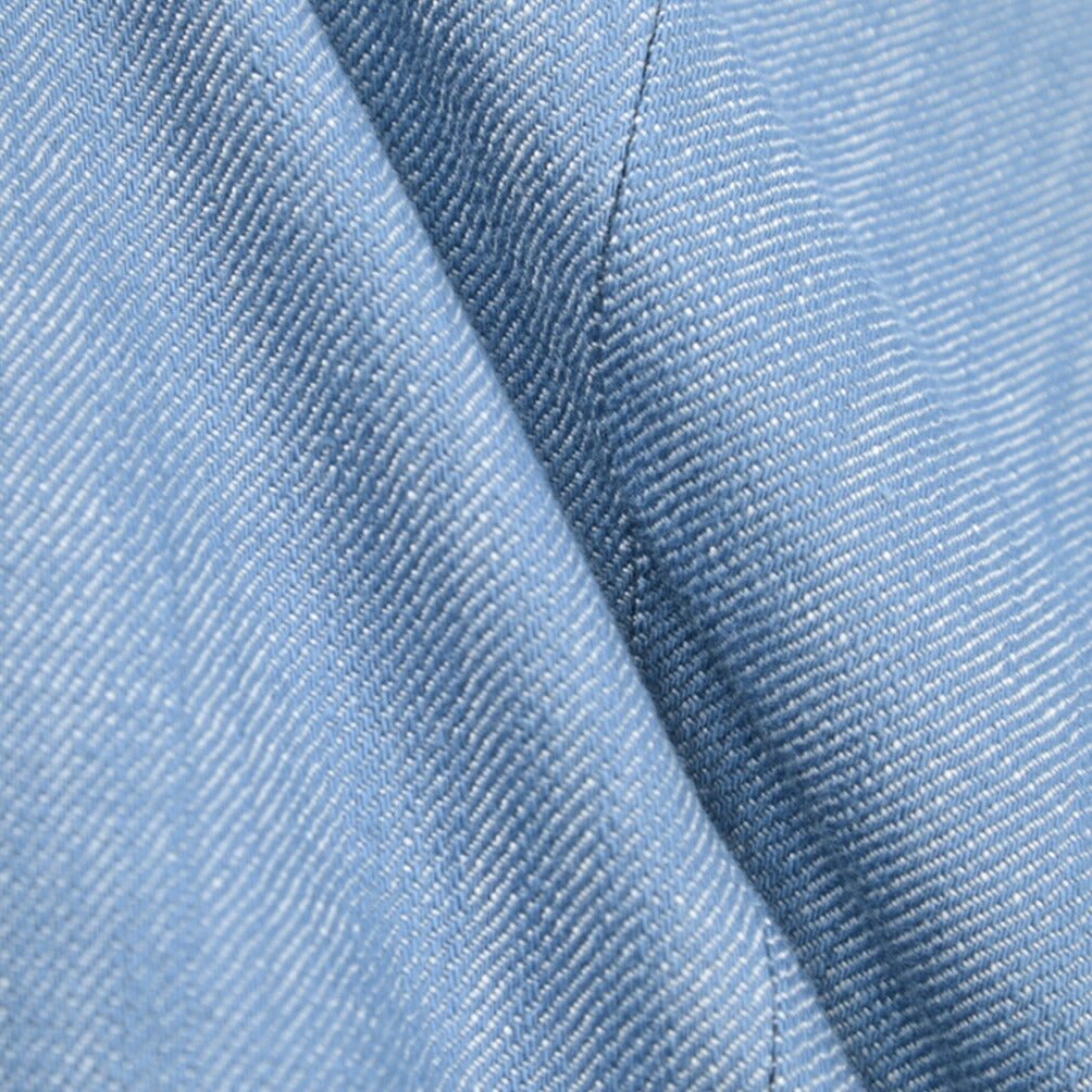 BERWICH “VULCANO 23” コットン混 ノータックパンツ ブルー(azure) 46 | GUARDAROBA MILANO OFFICIAL STORE