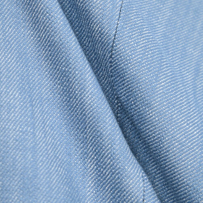 BERWICH “VULCANO 23” コットン混 ノータックパンツ ブルー(azure) 46 | GUARDAROBA MILANO OFFICIAL STORE