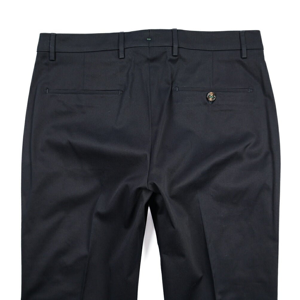 BERWICH “VULCANO 23” ストレッチコットン ノータックチノパンツ ネイビー(navy) 48 | GUARDAROBA MILANO OFFICIAL STORE