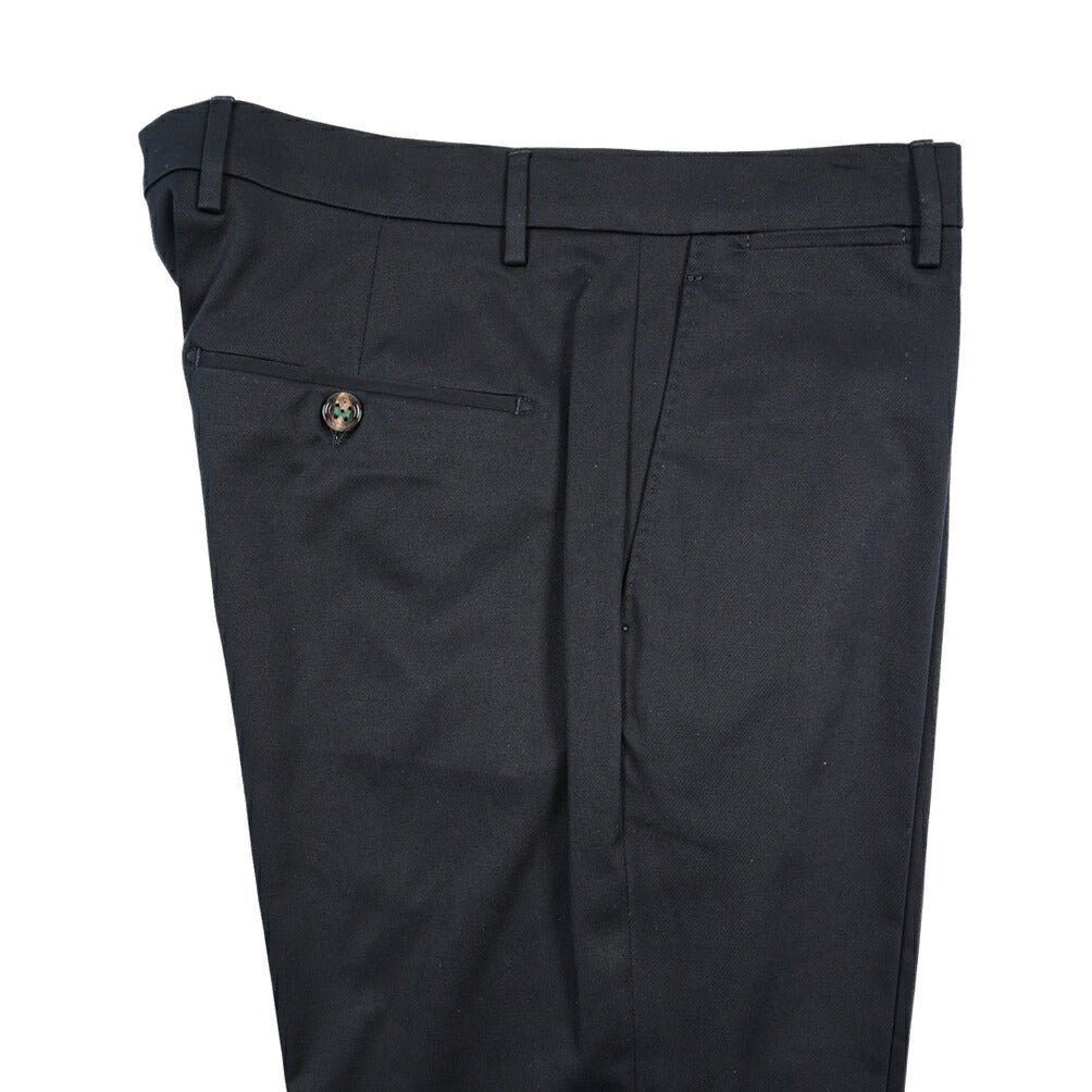 BERWICH “VULCANO 23” ストレッチコットン ノータックチノパンツ ネイビー(navy) 48 | GUARDAROBA MILANO OFFICIAL STORE