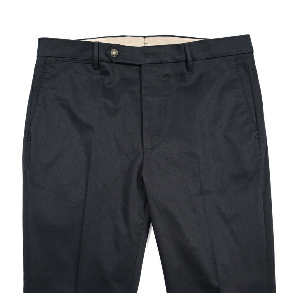 BERWICH “VULCANO 23” ストレッチコットン ノータックチノパンツ ネイビー(navy) 48 | GUARDAROBA MILANO OFFICIAL STORE