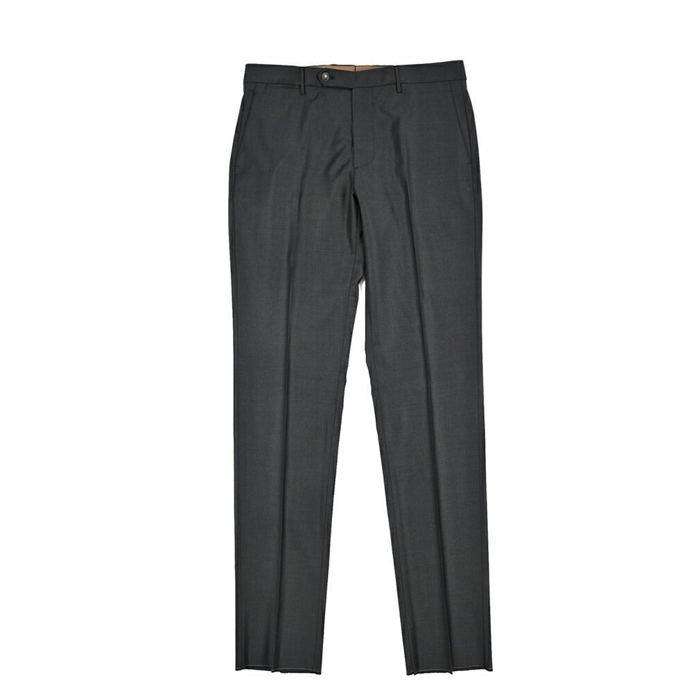 BERWICH “VULCANO” Super 150's ヴァージンウール100% スラックス / Loro Piana製生地 (AUSTRALIS) ダークグレー(smoke) 46 | GUARDAROBA MILANO OFFICIAL STORE