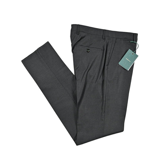 BERWICH “VULCANO” Super 150's ヴァージンウール100% スラックス / Loro Piana製生地 (AUSTRALIS) ダークグレー(smoke) 46 | GUARDAROBA MILANO OFFICIAL STORE
