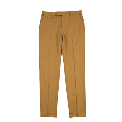 BERWICH “VULCANO Z” コットン100% ノータックチノパンツ (ソラーロ) ブラウン(okra) 48 | GUARDAROBA MILANO OFFICIAL STORE