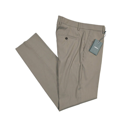 BERWICH “VULCANO Z 195” ストレッチウール ノータックスラックス グレージュ(greige) 46 | GUARDAROBA MILANO OFFICIAL STORE