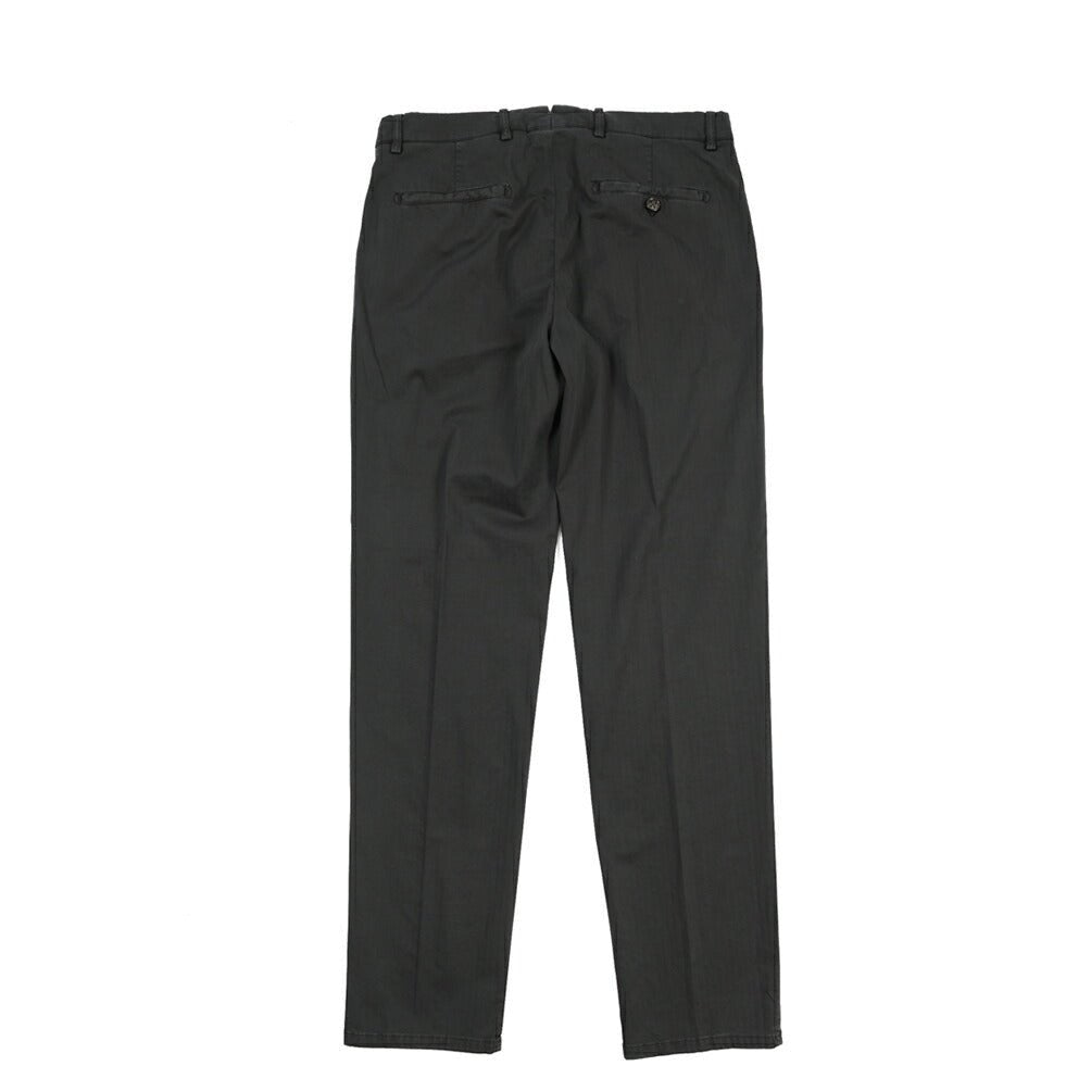 BERWICH “VULCANO Z 195-GD” ストレッチコットン ノータックチノパンツ ブラック(old999) 46 | GUARDAROBA MILANO OFFICIAL STORE
