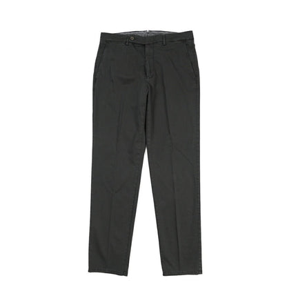 BERWICH “VULCANO Z 195-GD” ストレッチコットン ノータックチノパンツ ブラック(old999) 46 | GUARDAROBA MILANO OFFICIAL STORE