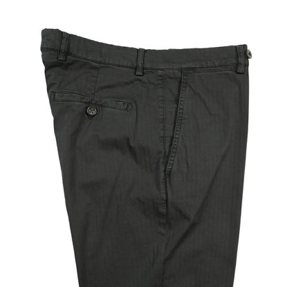 BERWICH “VULCANO Z 195-GD” ストレッチコットン ノータックチノパンツ ブラック(old999) 46 | GUARDAROBA MILANO OFFICIAL STORE