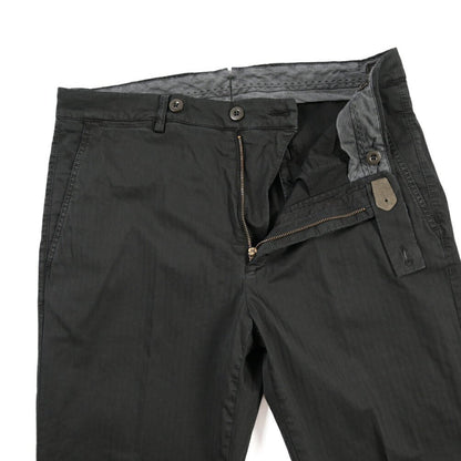 BERWICH “VULCANO Z 195-GD” ストレッチコットン ノータックチノパンツ ブラック(old999) 46 | GUARDAROBA MILANO OFFICIAL STORE