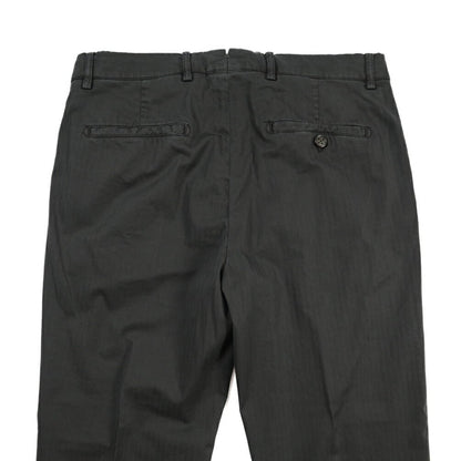 BERWICH “VULCANO Z 195-GD” ストレッチコットン ノータックチノパンツ ブラック(old999) 46 | GUARDAROBA MILANO OFFICIAL STORE