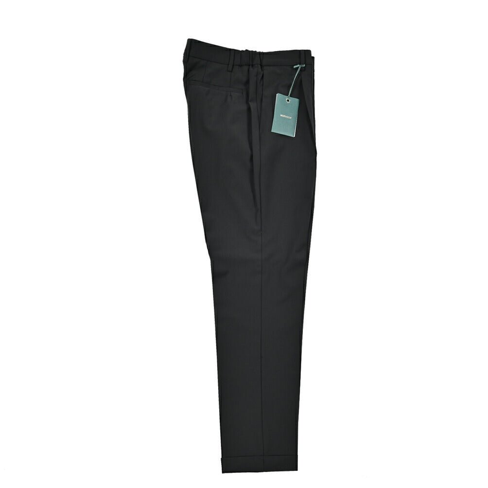 BERWICH "XRETRO" ポリエステル混ウール ワンタックストレッチスラックス｜424654 - 50｜GUARDAROBA MILANO OFFICIAL STORE