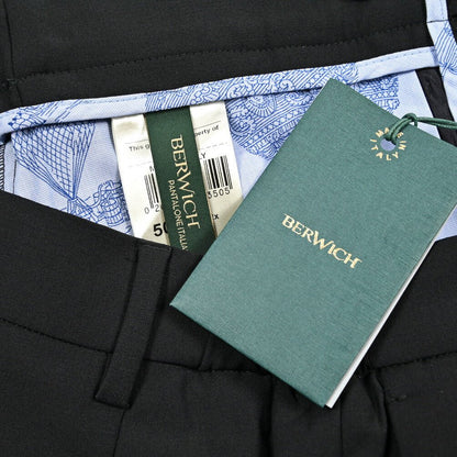 BERWICH "XRETRO" ポリエステル混ウール ワンタックストレッチスラックス｜424654 - 50｜GUARDAROBA MILANO OFFICIAL STORE