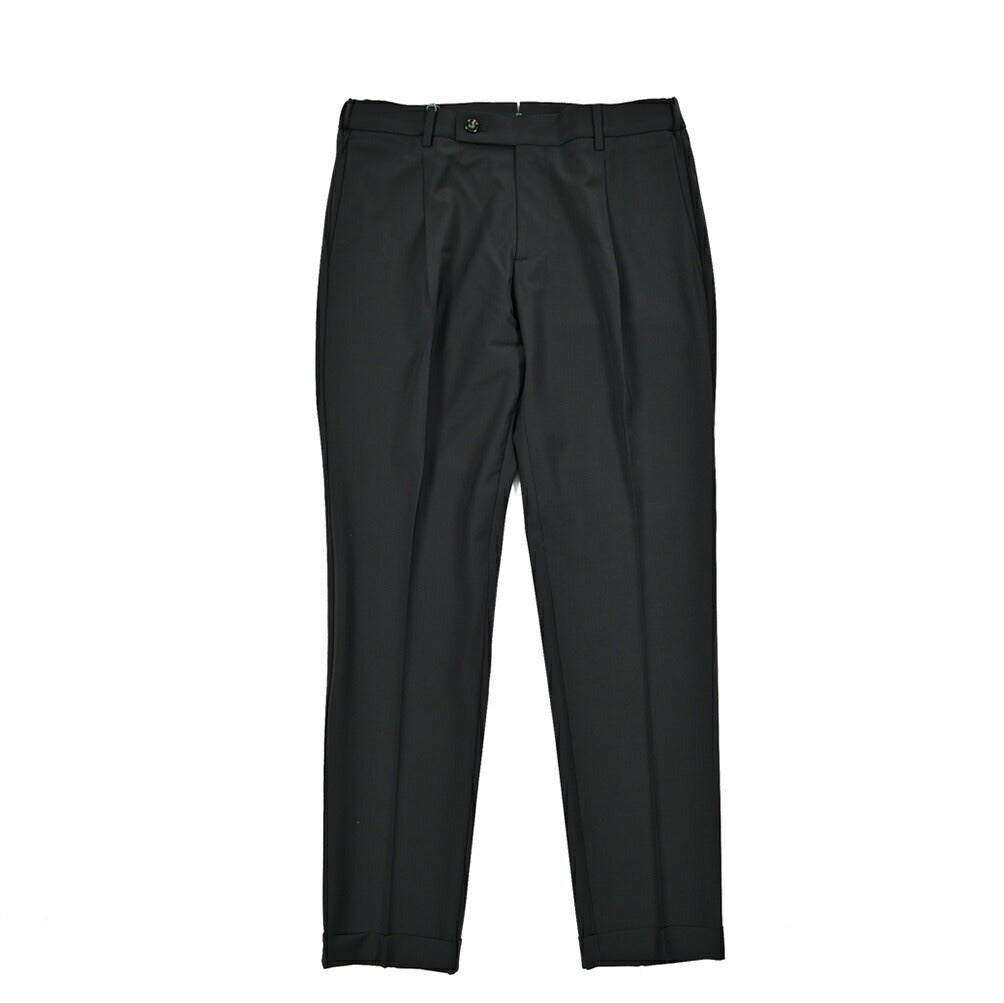 BERWICH "XRETRO" ポリエステル混ウール ワンタックストレッチスラックス｜424654 - 50｜GUARDAROBA MILANO OFFICIAL STORE