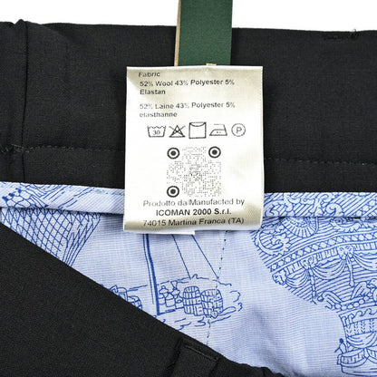 BERWICH "XRETRO" ポリエステル混ウール ワンタックストレッチスラックス｜424654 - 50｜GUARDAROBA MILANO OFFICIAL STORE