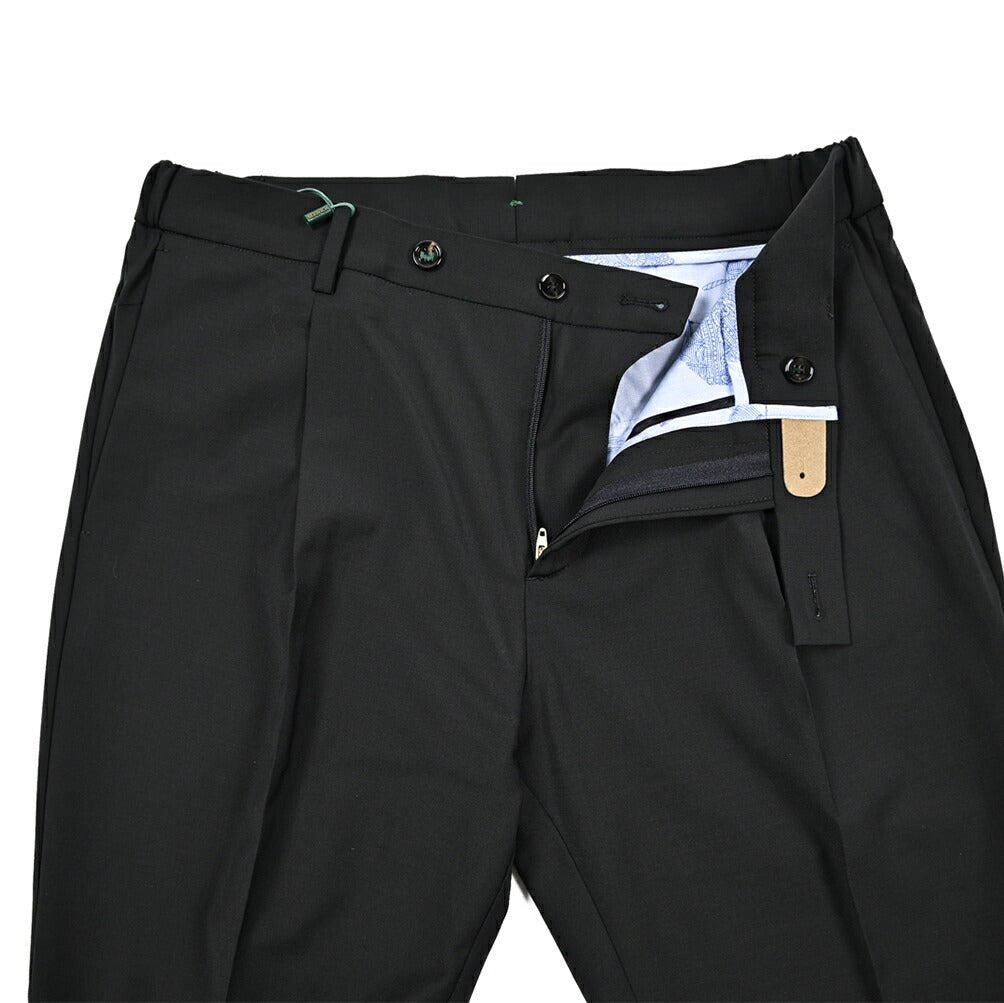 BERWICH "XRETRO" ポリエステル混ウール ワンタックストレッチスラックス｜424654 - 50｜GUARDAROBA MILANO OFFICIAL STORE