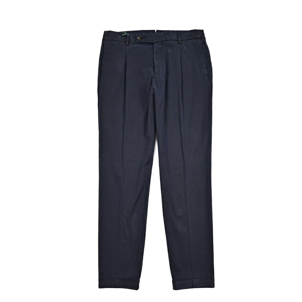 BERWICH "XRETRO" ストレッチコットンチノ ワンタックパンツ (製品染め)｜425483｜GUARDAROBA MILANO OFFICIAL STORE