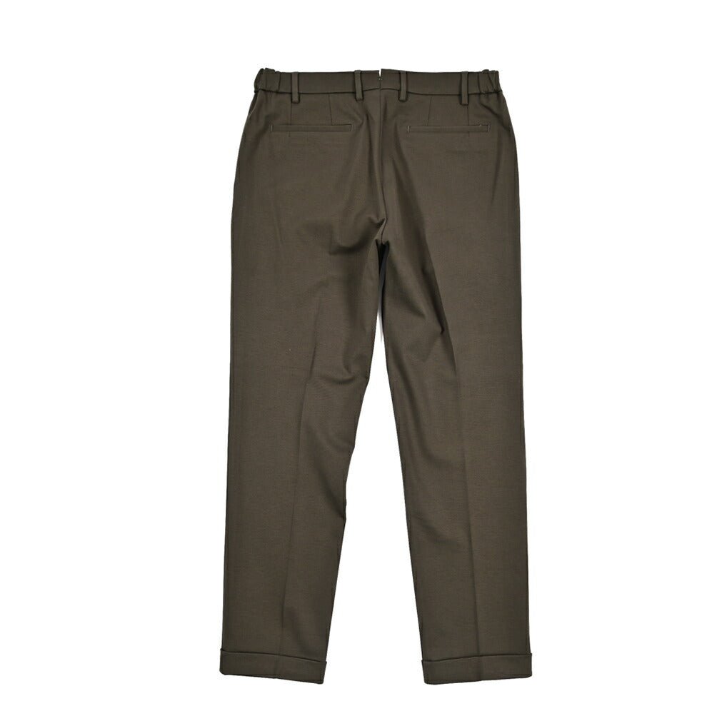 BERWICH “XRETRO” ビスコース混 ワンタックイージースラックス カーキグリーン(army) 46 | GUARDAROBA MILANO OFFICIAL STORE