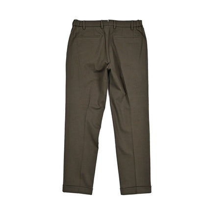 BERWICH “XRETRO” ビスコース混 ワンタックイージースラックス カーキグリーン(army) 46 | GUARDAROBA MILANO OFFICIAL STORE