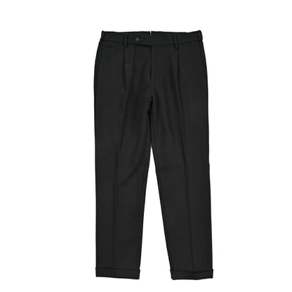 BERWICH “XRETRO” ビスコース混 ワンタックイージースラックス ブラック(black) 46 | GUARDAROBA MILANO OFFICIAL STORE