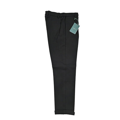 BERWICH “XRETRO” ビスコース混 ワンタックイージースラックス ブラック(black) 46 | GUARDAROBA MILANO OFFICIAL STORE