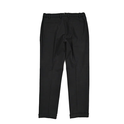 BERWICH “XRETRO” ビスコース混 ワンタックイージースラックス ブラック(black) 46 | GUARDAROBA MILANO OFFICIAL STORE