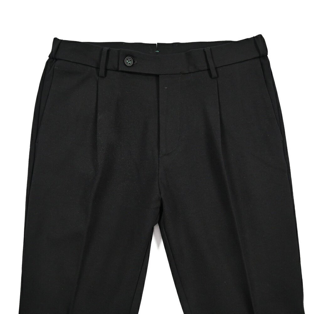 BERWICH “XRETRO” ビスコース混 ワンタックイージースラックス ブラック(black) 46 | GUARDAROBA MILANO OFFICIAL STORE