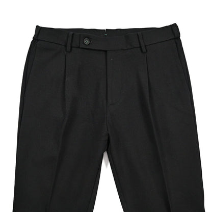 BERWICH “XRETRO” ビスコース混 ワンタックイージースラックス ブラック(black) 46 | GUARDAROBA MILANO OFFICIAL STORE