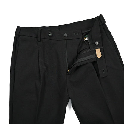 BERWICH “XRETRO” ビスコース混 ワンタックイージースラックス ブラック(black) 46 | GUARDAROBA MILANO OFFICIAL STORE