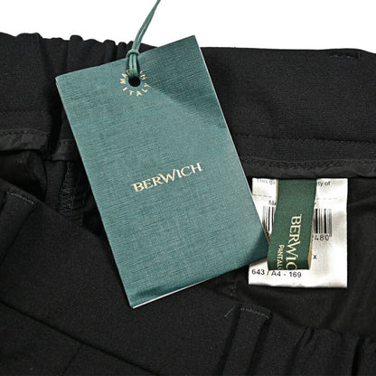 BERWICH “XRETRO” ビスコース混 ワンタックイージースラックス ブラック(black) 46 | GUARDAROBA MILANO OFFICIAL STORE