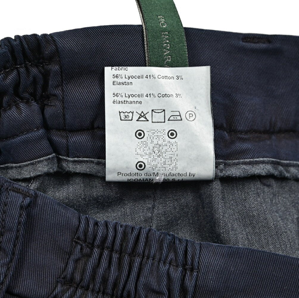 BERWICH "XRETRO - GD" ストレッチコットン ワンタックパンツ (製品染め)｜425443 - 46｜GUARDAROBA MILANO OFFICIAL STORE