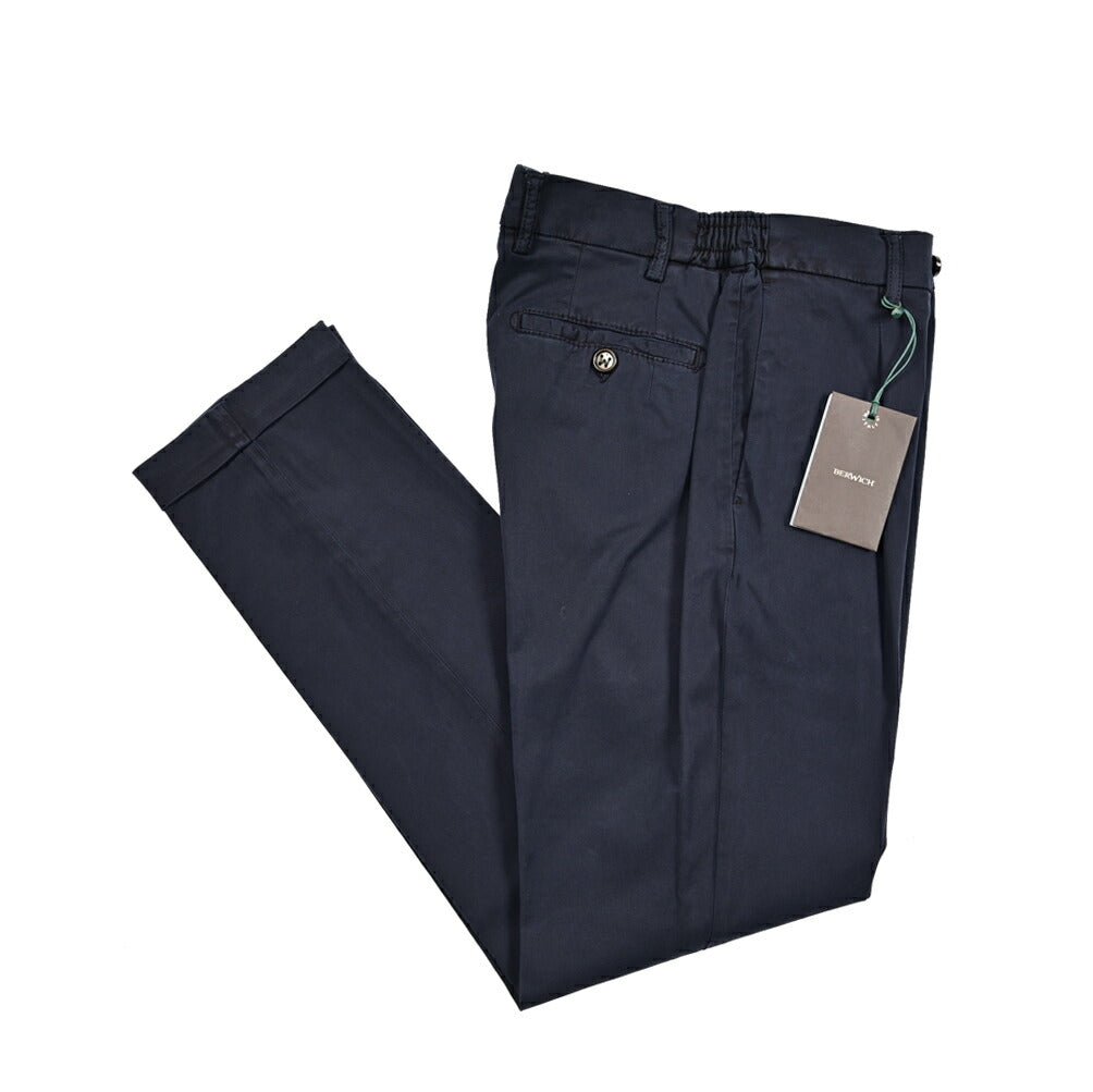 BERWICH "XRETRO - GD" ストレッチコットン ワンタックパンツ (製品染め)｜425443 - 46｜GUARDAROBA MILANO OFFICIAL STORE
