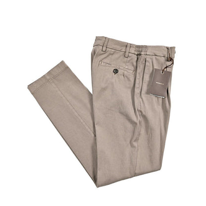 BERWICH "XRETRO - GD" リヨセル混コットン ワンタックイージーパンツ グレージュ(mandorlo4627) 46 | GUARDAROBA MILANO OFFICIAL STORE