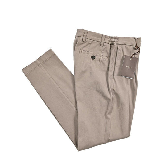 BERWICH "XRETRO - GD" リヨセル混コットン ワンタックイージーパンツ グレージュ(mandorlo4627) 46 | GUARDAROBA MILANO OFFICIAL STORE
