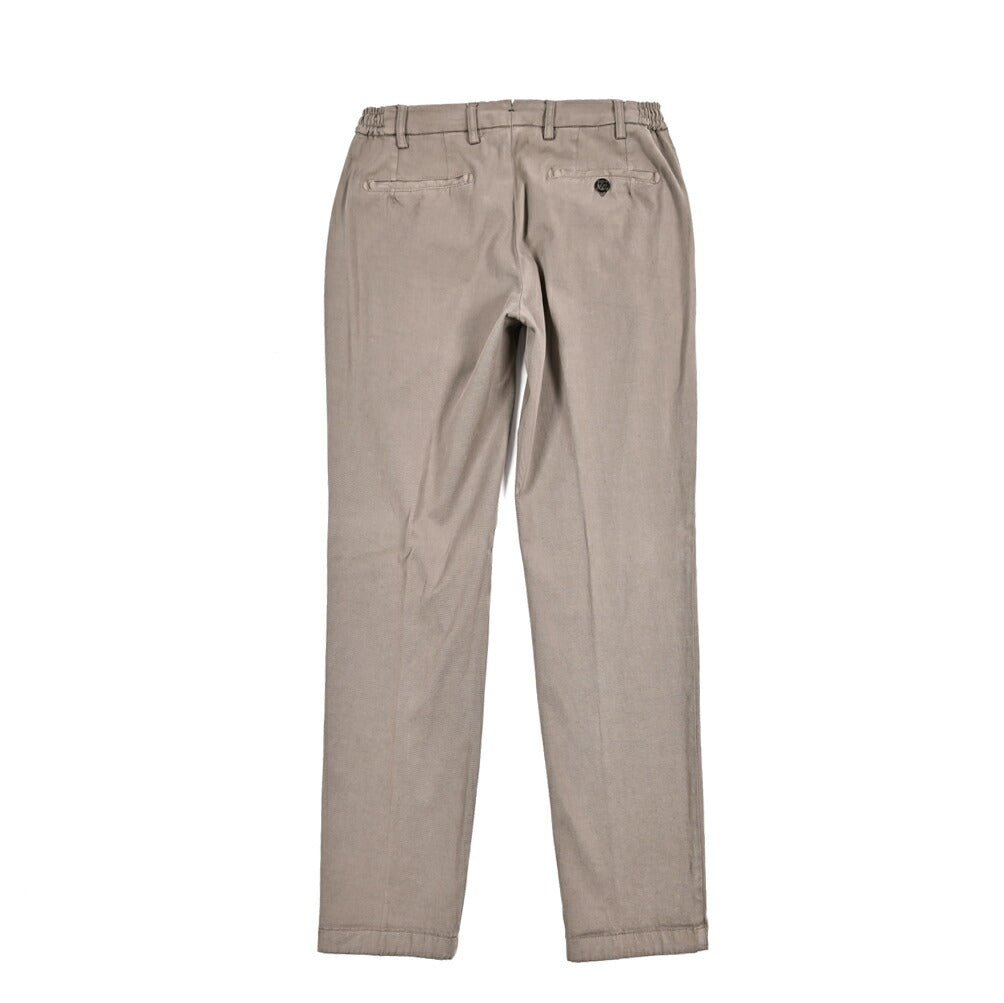 BERWICH "XRETRO - GD" リヨセル混コットン ワンタックイージーパンツ グレージュ(mandorlo4627) 46 | GUARDAROBA MILANO OFFICIAL STORE