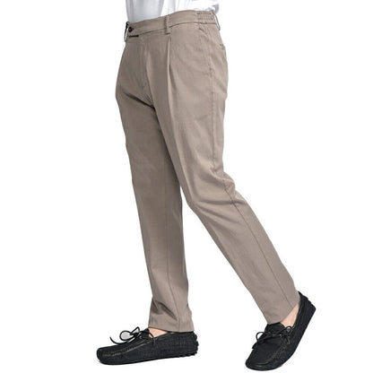 BERWICH "XRETRO - GD" リヨセル混コットン ワンタックイージーパンツ グレージュ(mandorlo4627) 46 | GUARDAROBA MILANO OFFICIAL STORE