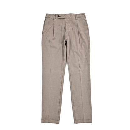 BERWICH "XRETRO - GD" リヨセル混コットン ワンタックイージーパンツ グレージュ(mandorlo4627) 46 | GUARDAROBA MILANO OFFICIAL STORE