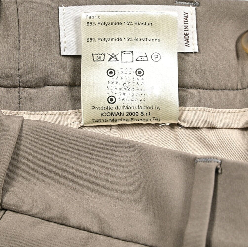 BERWICH "XRETRO LONG" ストレッチナイロン ワンタックイージーパンツ｜433971-46｜GUARDAROBA MILANO OFFICIAL STORE