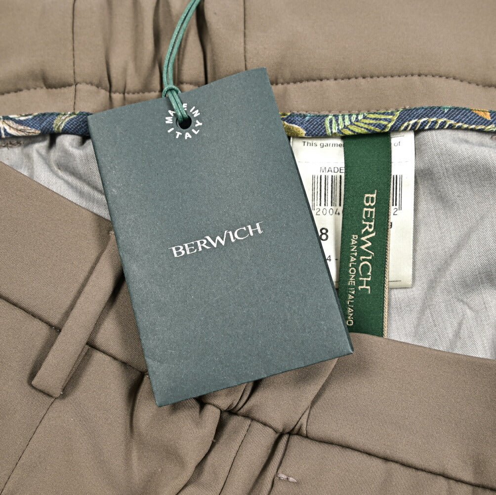 BERWICH "XRETRO LONG" ストレッチナイロン ワンタックイージーパンツ｜434036-44｜GUARDAROBA MILANO OFFICIAL STORE