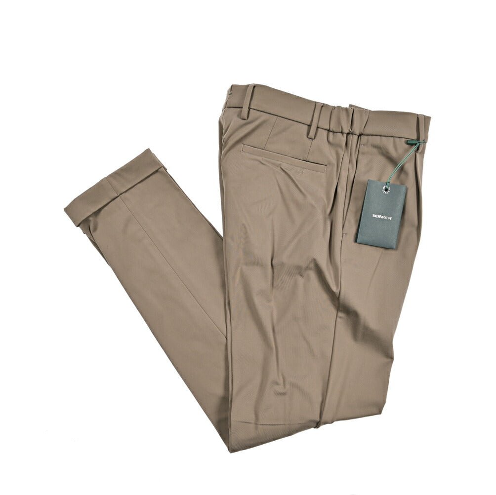 BERWICH "XRETRO LONG" ストレッチナイロン ワンタックイージーパンツ｜434036-44｜GUARDAROBA MILANO OFFICIAL STORE