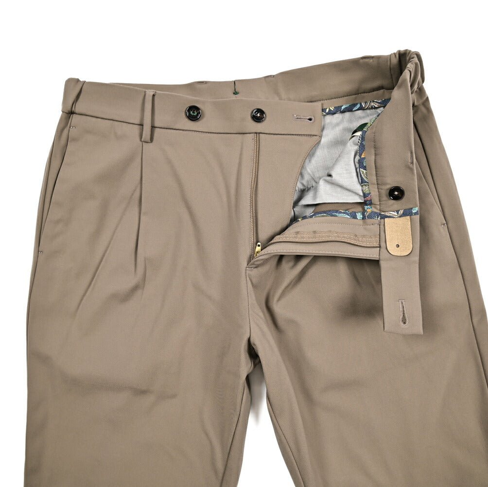 BERWICH "XRETRO LONG" ストレッチナイロン ワンタックイージーパンツ｜434036-44｜GUARDAROBA MILANO OFFICIAL STORE