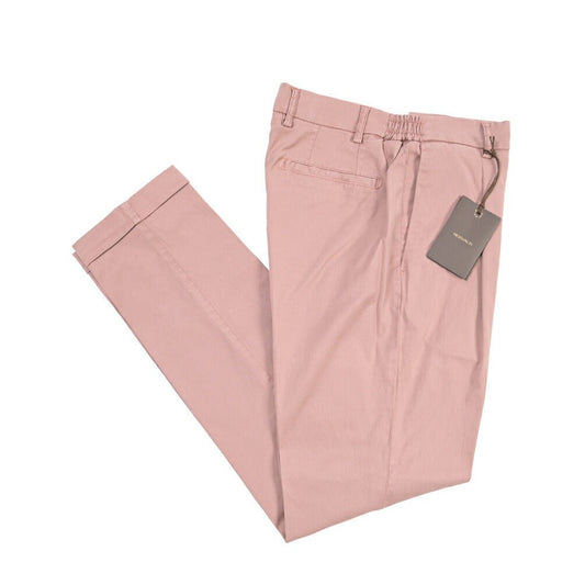 BERWICH “XRETRO LONG-GD” リヨセル混コットン ワンタックパンツ ピンク(rosa474) 50 | GUARDAROBA MILANO OFFICIAL STORE