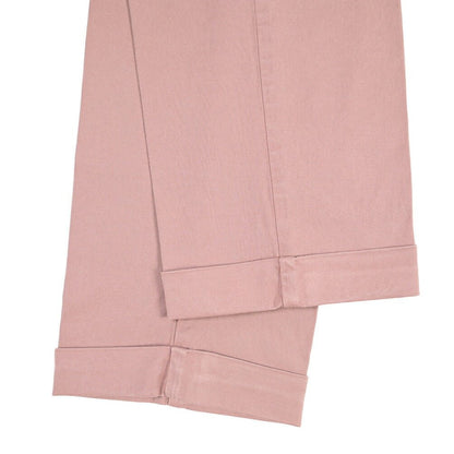 BERWICH “XRETRO LONG-GD” リヨセル混コットン ワンタックパンツ ピンク(rosa474) 50 | GUARDAROBA MILANO OFFICIAL STORE