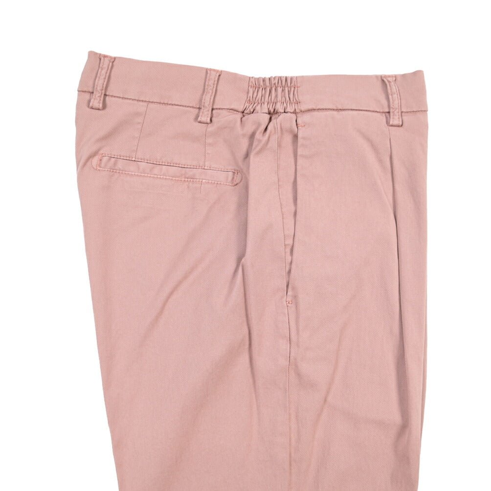 BERWICH “XRETRO LONG-GD” リヨセル混コットン ワンタックパンツ ピンク(rosa474) 50 | GUARDAROBA MILANO OFFICIAL STORE