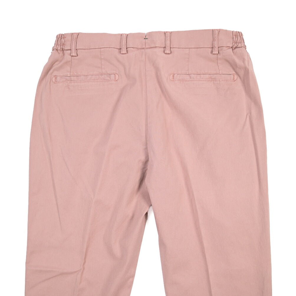 BERWICH “XRETRO LONG-GD” リヨセル混コットン ワンタックパンツ ピンク(rosa474) 50 | GUARDAROBA MILANO OFFICIAL STORE