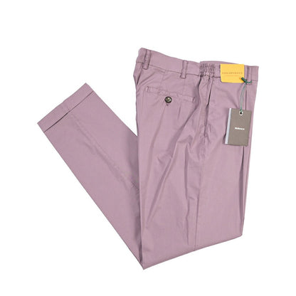 BERWICH “XRETRO LONG-GD” リヨセル混コットン ワンタックパンツ パープル(cipolla502) 52 | GUARDAROBA MILANO OFFICIAL STORE