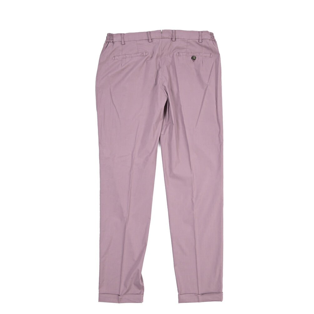 BERWICH “XRETRO LONG-GD” リヨセル混コットン ワンタックパンツ パープル(cipolla502) 52 | GUARDAROBA MILANO OFFICIAL STORE