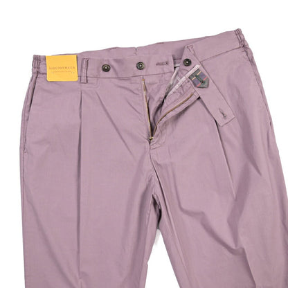 BERWICH “XRETRO LONG-GD” リヨセル混コットン ワンタックパンツ パープル(cipolla502) 52 | GUARDAROBA MILANO OFFICIAL STORE