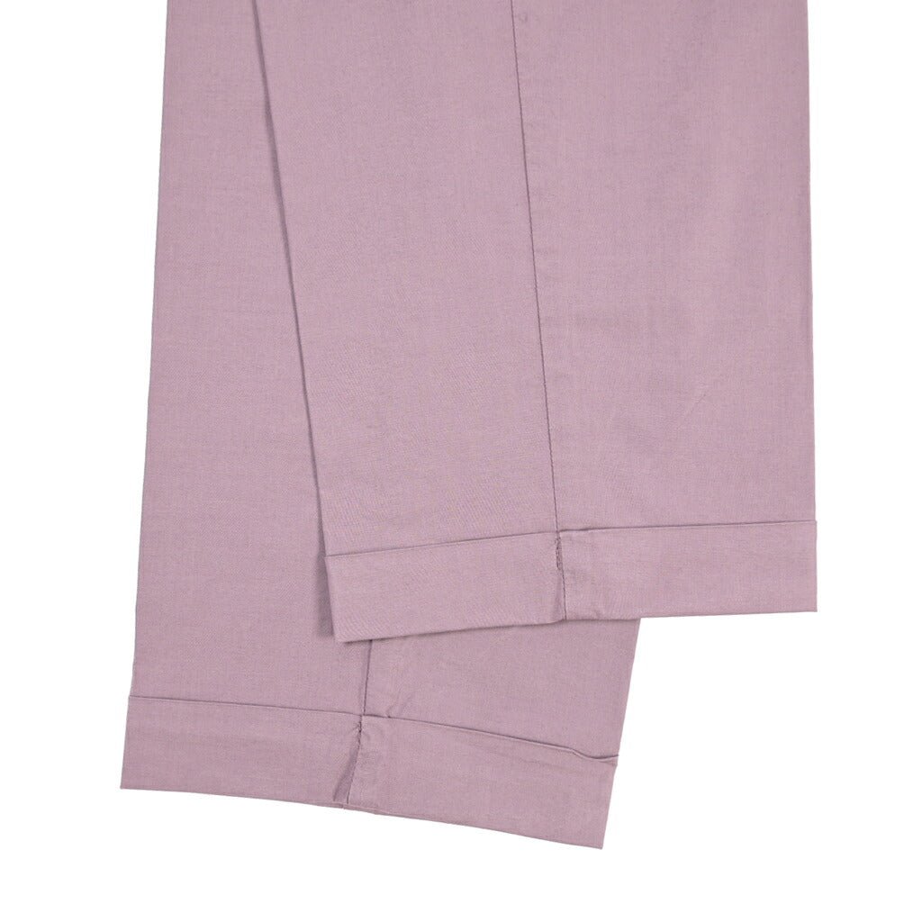 BERWICH “XRETRO LONG-GD” リヨセル混コットン ワンタックパンツ パープル(cipolla502) 52 | GUARDAROBA MILANO OFFICIAL STORE