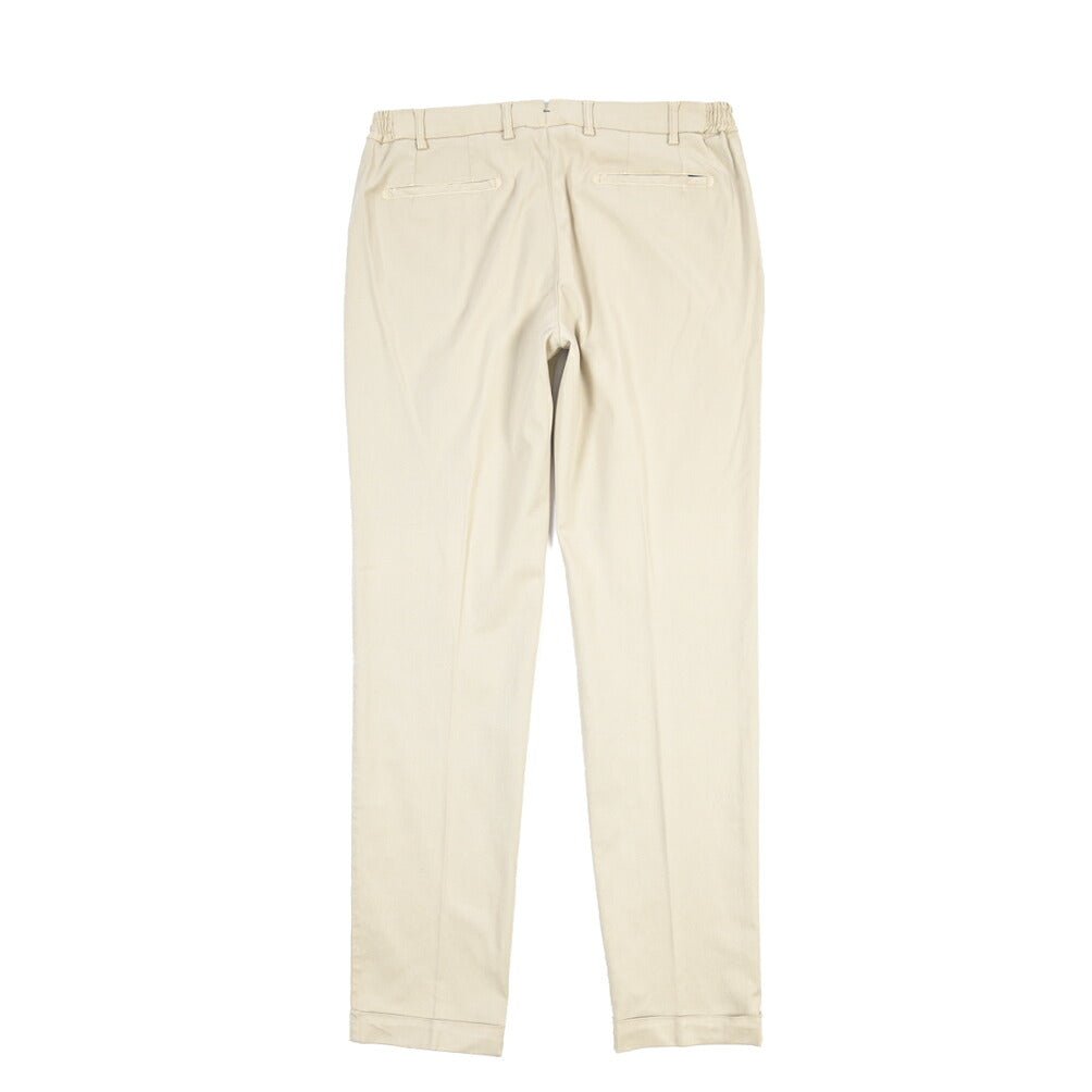 BERWICH “XRETRO LONG-GD” リヨセル混コットン ワンタックパンツ ベージュ(sabbia1217) 46 | GUARDAROBA MILANO OFFICIAL STORE