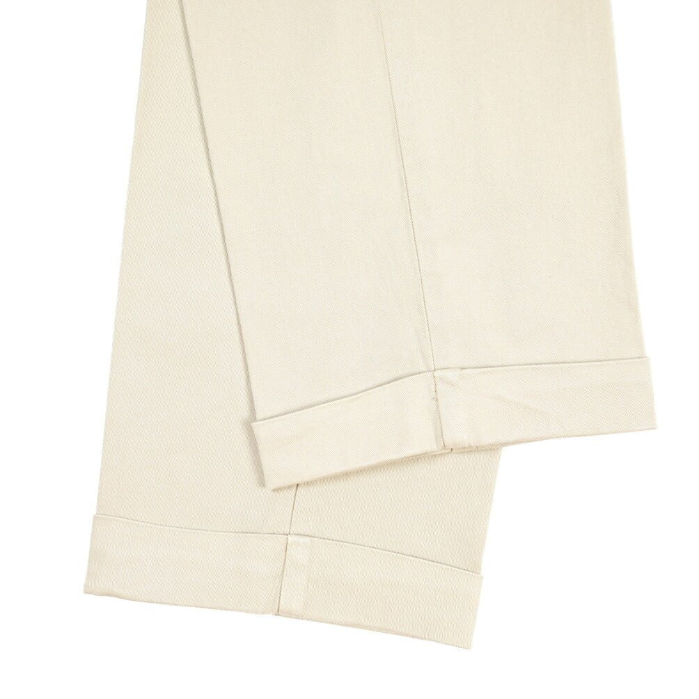 BERWICH “XRETRO LONG-GD” リヨセル混コットン ワンタックパンツ ベージュ(sabbia1217) 46 | GUARDAROBA MILANO OFFICIAL STORE